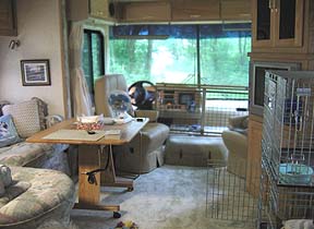 parked in Kittatinny Campground